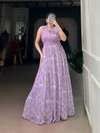 Ynf5200 Weightless Marbal Floral Print Long Dress Bulk Orders In India